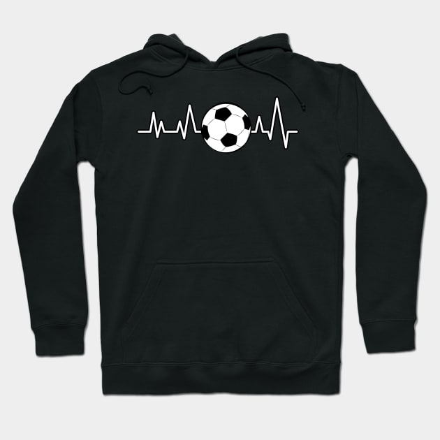 Heartbeat Pulse - Football / Soccer Hoodie by DesignWood-Sport